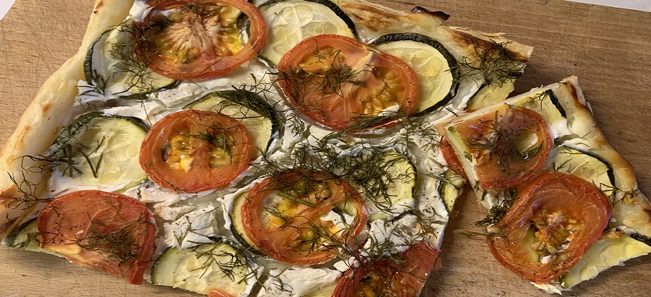 kiš so smotanou, cuketou a rajcinami, emamamamu, recept