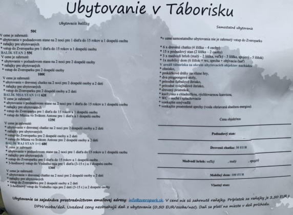 táborisko zveropark